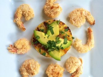 Maple Coconut Shrimp with Grilled Pineapple