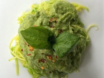 Zoodles with Avocado Pesto