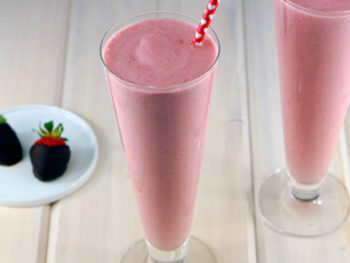 Dairy Free Strawberry Milkshake