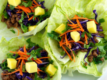 Sweet + Tangy Pork Lettuce Wraps