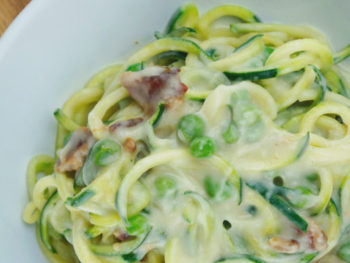 Paleo Zoodle Carbonara