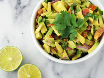 Simple Chopped Guacamole