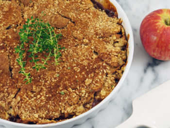 Lemon Thyme Apple Crisp