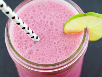 Cranberry Lime Cream Smoothie