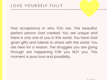 Love Yourself Fully